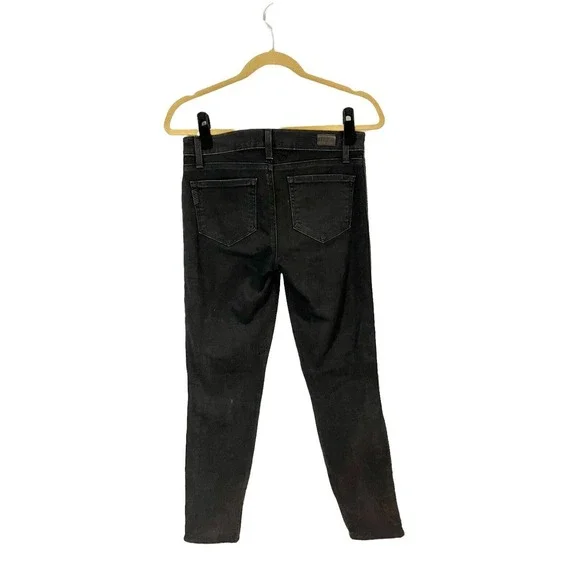Paige Size 28 Verdugo Ankle Skinny Jeans in Black Overdye - Picture 2 of 5